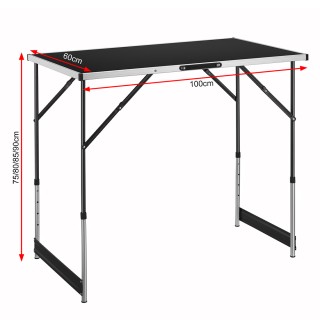 BAKAJI  Σετ 3 Τεμάχια Πτυσσόμενο Τραπέζι Μαύρο Πολυλειτουργικό για ...