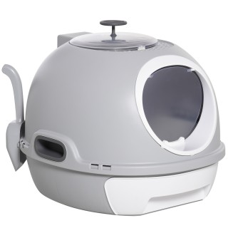 PawHut Κλειστή Λεκάνη Απορριμμάτων για Γάτες με Αποσπώμενο Δίσκο, ... PawHut Κλειστή Λεκάνη Απορριμμάτων για Γάτες με Αποσπώμενο Δίσκο, ...