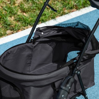 PawHut Πτυσσόμενο Καροτσάκι για Μικρά Σκυλιά με Λουρί Ασφαλείας και...