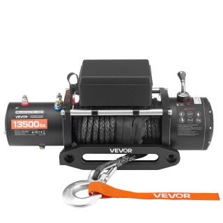 VEVOR Ηλεκτρικός Γερανός 12V για 6100 kg, με Συνθετικό Σχοινί και Α...