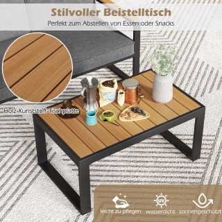 Costway Σετ Εξωτερικού Χώρου Αλουμινίου 2 Τεμαχίων με Άνετα Μαξιλάρ... Costway Σετ Εξωτερικού Χώρου Αλουμινίου 2 Τεμαχίων με Άνετα Μαξιλάρ...