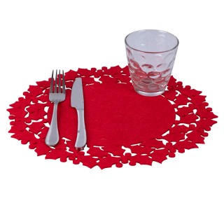 Galileo Κυκλικό Υπόστρωμα Από Αλεξίπτωτο Φελτ 33 εκ. Κόκκινο - Sant... Galileo Κυκλικό Υπόστρωμα Από Αλεξίπτωτο Φελτ 33 εκ. Κόκκινο - Sant...