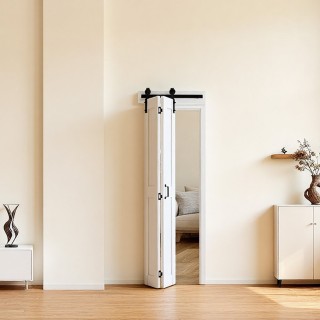 VEVOR Δίφυλλη Πόρτα Αχύρωνας MDF 609x2134mm με Κιτ Τοποθέτησης, Λευ... VEVOR Δίφυλλη Πόρτα Αχύρωνας MDF 609x2134mm με Κιτ Τοποθέτησης, Λευ...