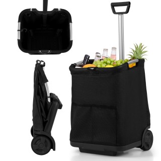 Costway Πτυσσόμενο Καροτσάκι Αγορών 50 lt με 3 Θήκες & Επεκτεινόμεν...