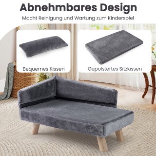 Costway Καναπές για Κατοικίδια 47 cm x 51 cm x 81 cm PS7886GR