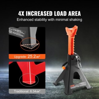 VEVOR Υποστηρίγματα Γρύλου 3 Τόνων, Διπλό Κλείδωμα, Ρυθμιζόμενο Ύψο...