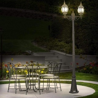 BAKAJI Κλασικό Βικτωριανό Φανάρι Κήπου με 2 Φανάρια από Αλουμίνιο ... BAKAJI Κλασικό Βικτωριανό Φανάρι Κήπου με 2 Φανάρια από Αλουμίνιο ...