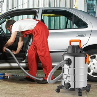 VEVOR Υγρού/Ξηρού Σκούπα 30L 6 HP Ανοξείδωτη Ασημί SYGSZKXCQ30L2G7... VEVOR Υγρού/Ξηρού Σκούπα 30L 6 HP Ανοξείδωτη Ασημί SYGSZKXCQ30L2G7...