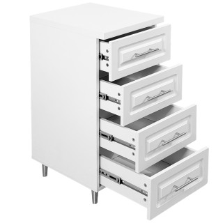 Shally Dogan Λευκή Ξύλινη Συρταριέρα για την Κουζίνα με Μοντέρνο Σχ... Shally Dogan Λευκή Ξύλινη Συρταριέρα για την Κουζίνα με Μοντέρνο Σχ...