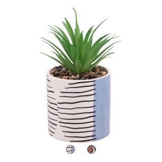 Villa DEsteΣετ 4τμχ   Τεχνητό παχύφυτο σε κεραμικό γλάστρα Venice L...