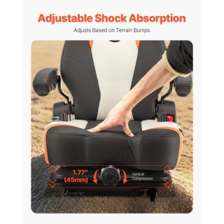 VEVOR Πτυσσόμενο Κάθισμα Κλαρκ με Ανάρτηση και Ρυθμιζόμενη Πλάτη CC...