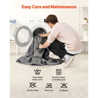 VEVOR Βαρύ Κουβέρτα 20lb 88 x 104 King Size Δροσερή Αναπνεύσιμη JZM...