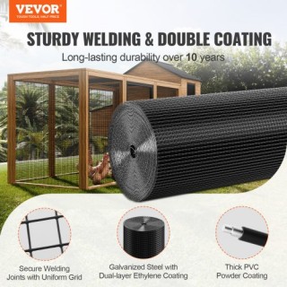 VEVOR Πλέγμα Σύρματος 36 x 100, Γαλβανισμένο, 19 Gauge, Επικάλυψη Β... VEVOR Πλέγμα Σύρματος 36 x 100, Γαλβανισμένο, 19 Gauge, Επικάλυψη Β...