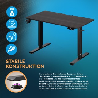 Ρυθμιζόμενο Γραφείο με Οθόνη LCD 110x60x73-118 cm Καφέ Σκούρο 10935... Ρυθμιζόμενο Γραφείο με Οθόνη LCD 110x60x73-118 cm Καφέ Σκούρο 10935...