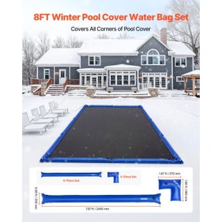 VEVOR 6 Σάκοι Νερού Πισίνας 26 Gauge 4ft με Μονό Θάλαμο και Γωνιακό... VEVOR 6 Σάκοι Νερού Πισίνας 26 Gauge 4ft με Μονό Θάλαμο και Γωνιακό...