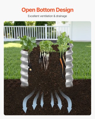 VEVOR Οβάλ Μεταλλικό Υπερυψωμένο Κρεβάτι Κήπου 1.2x0.6x0.6m για Λαχ... VEVOR Οβάλ Μεταλλικό Υπερυψωμένο Κρεβάτι Κήπου 1.2x0.6x0.6m για Λαχ...