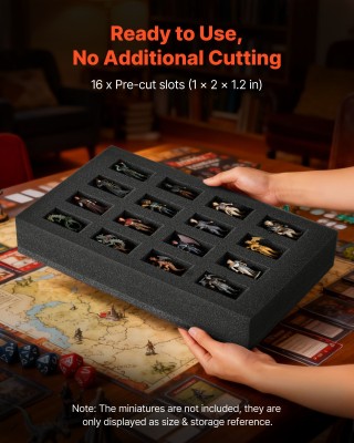 VEVOR Τσάντα Μεταφοράς Μινιατούρων, Χωρητικότητα για 16 Φιγούρες Πε...
