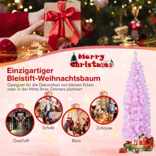 Costway Λεπτός Χριστουγεννιάτικος Δέντρο σε Σχήμα Μολυβιού με 250 ... Costway Λεπτός Χριστουγεννιάτικος Δέντρο σε Σχήμα Μολυβιού με 250 ...