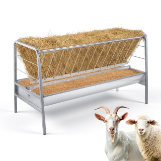 VEVOR Δίδυμη Ταΐστρα Σιτηρών και Χόρτου 300 L, 147 cm, Μεταλλική Βα... VEVOR Δίδυμη Ταΐστρα Σιτηρών και Χόρτου 300 L, 147 cm, Μεταλλική Βα...