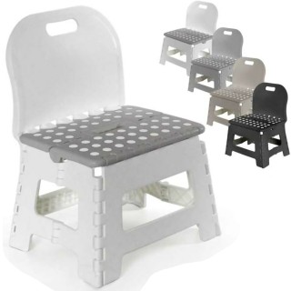 BAKAJI Πολυχρηστικό Πτυσσόμενο Σκαμνί με Πλάτη Εξοικονόμησης Χώρου,... BAKAJI Πολυχρηστικό Πτυσσόμενο Σκαμνί με Πλάτη Εξοικονόμησης Χώρου,...