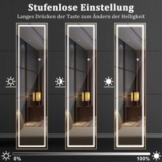 Costway LED Φωτιζόμενος Ολόσωμος Καθρέφτης με Ρυθμιζόμενο Φως και ... Costway LED Φωτιζόμενος Ολόσωμος Καθρέφτης με Ρυθμιζόμενο Φως και ...