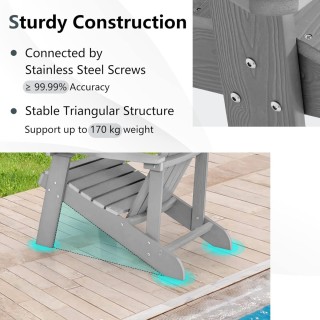 Costway Καρέκλα Adirondack με Ψηλή Πλάτη & Ρυθμιζόμενη Θήκη Ποτού Γ... Costway Καρέκλα Adirondack με Ψηλή Πλάτη & Ρυθμιζόμενη Θήκη Ποτού Γ...