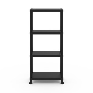 Πλαστική Ραφιέρα Αποθήκευσης με 4 Ράφια 61 x  31 x 131 cm Μαύρο 200...