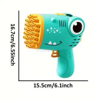 Αυτόματο Πιστόλι Σαπουνόφουσκες Δεινόσαυρος – 40 Θέσεων 16,7 x 15,5... Αυτόματο Πιστόλι Σαπουνόφουσκες Δεινόσαυρος – 40 Θέσεων 16,7 x 15,5...