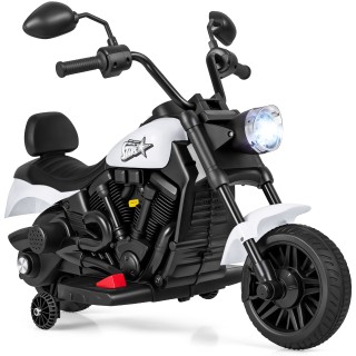 Costway Παιδική Ηλεκτροκίνητη Μοτοσικλέτα Chopper 6V με Μουσική, Πρ...