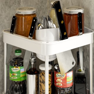 BAKAJI Γωνιακή Ραφιέρα 3 Ράφια 1 Συρτάρι Πολυχρηστική Μονάδα Γωνια... BAKAJI Γωνιακή Ραφιέρα 3 Ράφια 1 Συρτάρι Πολυχρηστική Μονάδα Γωνια...