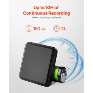 VEVOR Μίνι Ψηφιακή Συσκευή Καταγραφής Φωνής με Μαγνήτη MNLYJ150MAH1...