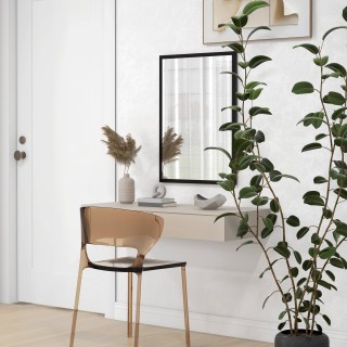 HOMCOM Ορθογώνιος Καθρέφτης Τοίχου με Γάντζους, από Γυαλί και MDF, ... HOMCOM Ορθογώνιος Καθρέφτης Τοίχου με Γάντζους, από Γυαλί και MDF, ...