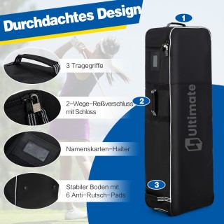 Costway Τσάντα Γκολφ Ταξιδιού με Ρόδες και Προστασία από Αδιάβροχο ... Costway Τσάντα Γκολφ Ταξιδιού με Ρόδες και Προστασία από Αδιάβροχο ...