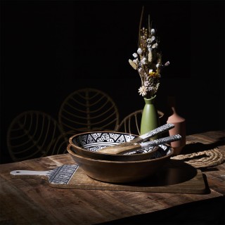 Μπολ από Ξύλο Μάνγκο Dune Μαύρο – 33cm KA0571 Home Deco Factory Μπολ από Ξύλο Μάνγκο Dune Μαύρο – 33cm KA0571 Home Deco Factory