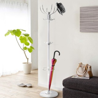 BAKAJI Μεταλλική Κρεμάστρα Δαπέδου με 16 Γάντζους και Θήκη Ομπρελώ... BAKAJI Μεταλλική Κρεμάστρα Δαπέδου με 16 Γάντζους και Θήκη Ομπρελώ...