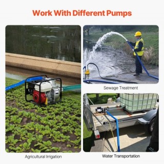 VEVOR  Σωλήνας Αντίστροφης Ροής 2 x 100 Μπλε με Εξαρτήματα  BGTJPSR...