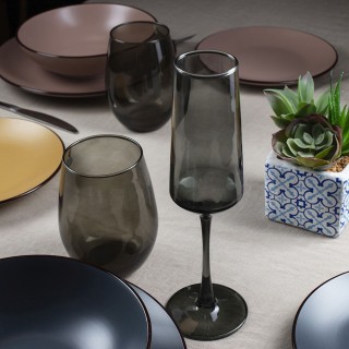 Galileo Σετ 6 φλιτζάνια 250 ml σε γυαλί Rubino Sibilla καπνιστό 591... Galileo Σετ 6 φλιτζάνια 250 ml σε γυαλί Rubino Sibilla καπνιστό 591...