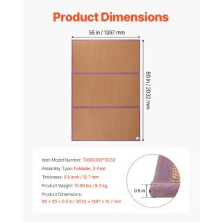 VEVOR Ιαπωνικό Στρώμα Τατάμι 80 x 55 ιντσών Αναδιπλούμενο Φυσικό Ρα... VEVOR Ιαπωνικό Στρώμα Τατάμι 80 x 55 ιντσών Αναδιπλούμενο Φυσικό Ρα...