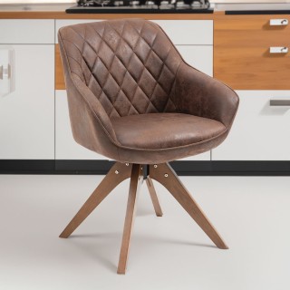 Shally Dogan Καφέ Καρέκλα Τραπεζαρίας Πολυθρόνα Γραφείου σε Ύφασμα... Shally Dogan Καφέ Καρέκλα Τραπεζαρίας Πολυθρόνα Γραφείου σε Ύφασμα...