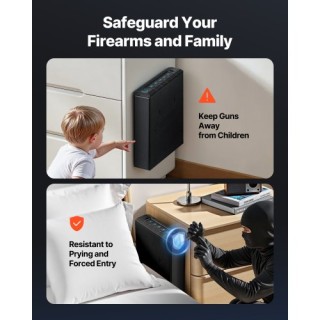 VEVOR Χρηματοκιβώτιο Όπλων: Συρόμενο Ασφαλές Κουτί Πιστολιού με Δακ... VEVOR Χρηματοκιβώτιο Όπλων: Συρόμενο Ασφαλές Κουτί Πιστολιού με Δακ...