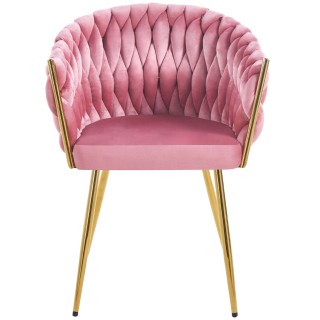 Shally Dogan  Σετ 2 Καρέκλες για Τραπεζαρία και Γραφείο σε Βελούδο ...