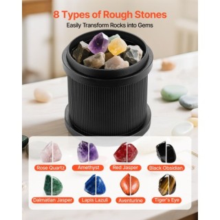 VEVOR Κιτ Λείανσης Πετρωμάτων με 4 Ταχύτητες και Χρονόμετρο 9 Ημερώ... VEVOR Κιτ Λείανσης Πετρωμάτων με 4 Ταχύτητες και Χρονόμετρο 9 Ημερώ...