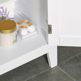 Ντουλάπα μπάνιου kleankin με ρυθμιζόμενα ράφια και ντουλάπι 2 θυρών... Ντουλάπα μπάνιου kleankin με ρυθμιζόμενα ράφια και ντουλάπι 2 θυρών...