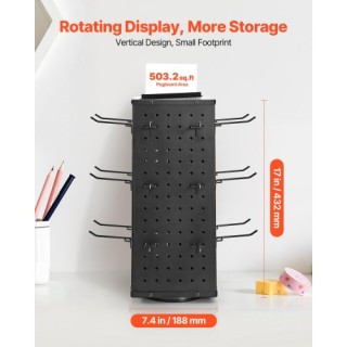 VEVOR Περιστρεφόμενη Τετράπλευρη Βάση Προβολής με 24 Γάντζους ZMXZS...