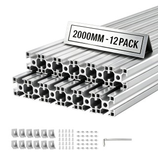 VEVOR Προφίλ Αλουμινίου T-Slot 3030 2000 mm Ασημί, 12 τεμ. TXOBLXCD... VEVOR Προφίλ Αλουμινίου T-Slot 3030 2000 mm Ασημί, 12 τεμ. TXOBLXCD...