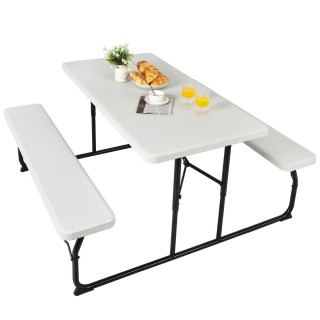 Costway Πτυσσόμενο Σετ Πικνίκ με Πάγκους για Οικογενειακές Εκδρομέ... Costway Πτυσσόμενο Σετ Πικνίκ με Πάγκους για Οικογενειακές Εκδρομέ...