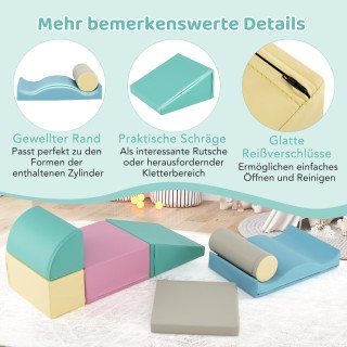 Costway Σετ 7 Τμχ: Μαλακοί Γιγαντόλιθοι Αναρρίχησης και Παιχνιδιού ... Costway Σετ 7 Τμχ: Μαλακοί Γιγαντόλιθοι Αναρρίχησης και Παιχνιδιού ...