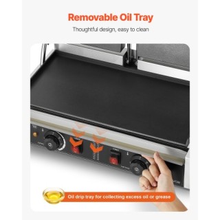 VEVOR Επαγγελματική Τοστιέρα Πρέσα Σάντουιτς Γκριλ Πλάκα 48x23cm SY... VEVOR Επαγγελματική Τοστιέρα Πρέσα Σάντουιτς Γκριλ Πλάκα 48x23cm SY...