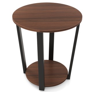 Costway  Βιομηχανικό Στρογγυλό Βοηθητικό Τραπέζι με Διπλή Επιφάνεια...