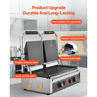 VEVOR Επαγγελματική Τοστιέρα Πρέσα Σάντουιτς Γκριλ Πλάκα 48x23cm SY... VEVOR Επαγγελματική Τοστιέρα Πρέσα Σάντουιτς Γκριλ Πλάκα 48x23cm SY...